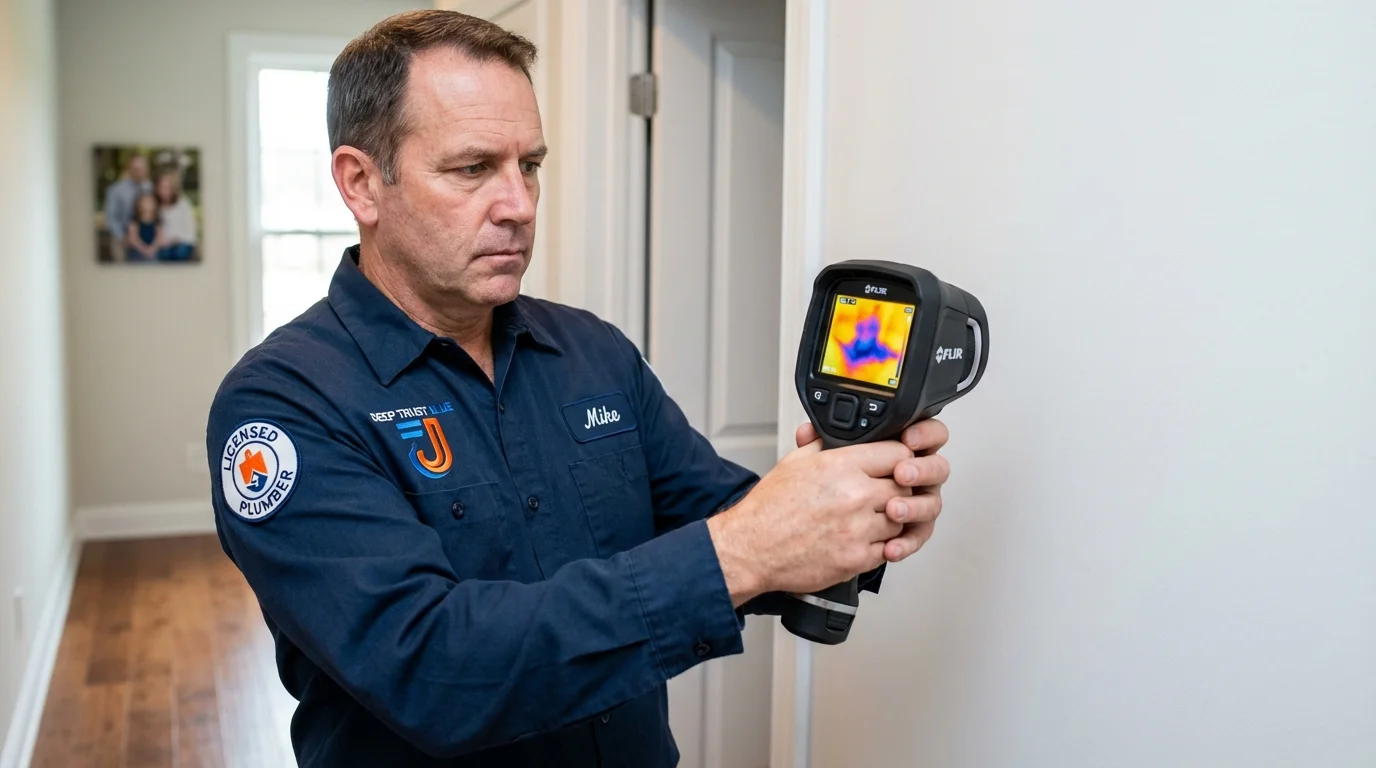 Thermal imaging leak detection by Johns Plumbing LLC in Manning